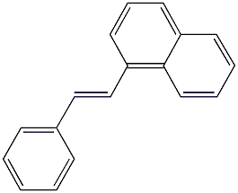 1-(2-phenylvinyl)naphthalene,,结构式
