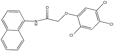 N-(1-naphthyl)-2-(2,4,5-trichlorophenoxy)acetamide,,结构式