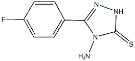 4-amino-5-(4-fluorophenyl)-2,4-dihydro-3H-1,2,4-triazole-3-thione 化学構造式