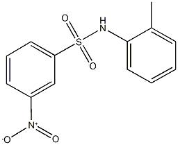 3-nitro-N-(2-methylphenyl)benzenesulfonamide 化学構造式