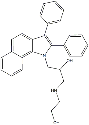 1-(2,3-diphenyl-1H-benzo[g]indol-1-yl)-3-[(2-hydroxyethyl)amino]-2-propanol