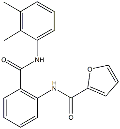 N-{2-[(2,3-dimethylanilino)carbonyl]phenyl}-2-furamide 结构式