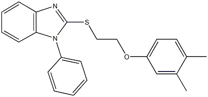 3,4-dimethylphenyl 2-[(1-phenyl-1H-benzimidazol-2-yl)sulfanyl]ethyl ether