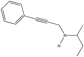 N-(sec-butyl)-N-(3-phenyl-2-propynyl)amine 结构式