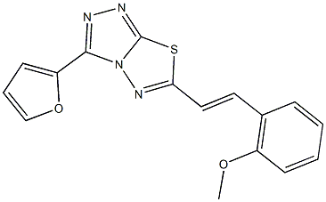 2-{2-[3-(2-furyl)[1,2,4]triazolo[3,4-b][1,3,4]thiadiazol-6-yl]vinyl}phenyl methyl ether
