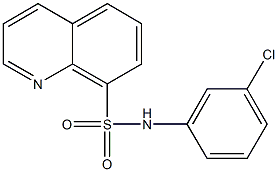 N-(3-chlorophenyl)-8-quinolinesulfonamide Structure