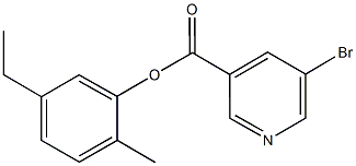 5-ethyl-2-methylphenyl5-bromonicotinate