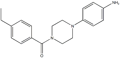 4-[4-(4-ethylbenzoyl)-1-piperazinyl]phenylamine,,结构式