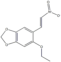 5-ethoxy-6-(2-nitrovinyl)-1,3-benzodioxole,,结构式