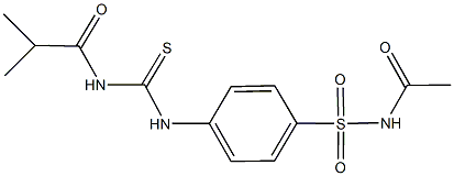 N-acetyl-4-{[(isobutyrylamino)carbothioyl]amino}benzenesulfonamide Structure