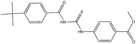 methyl 4-({[(4-tert-butylbenzoyl)amino]carbothioyl}amino)benzoate