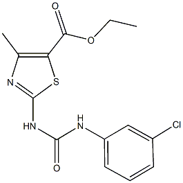 ethyl 2-{[(3-chloroanilino)carbonyl]amino}-4-methyl-1,3-thiazole-5-carboxylate