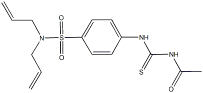 4-{[(acetylamino)carbothioyl]amino}-N,N-diallylbenzenesulfonamide,,结构式