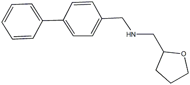 N-([1,1'-biphenyl]-4-ylmethyl)-N-(tetrahydro-2-furanylmethyl)amine 化学構造式
