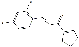 3-(2,4-dichlorophenyl)-1-(2-thienyl)-2-propen-1-one Struktur