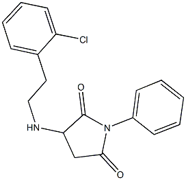 3-{[2-(2-chlorophenyl)ethyl]amino}-1-phenyl-2,5-pyrrolidinedione Structure