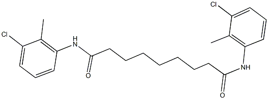 N~1~,N~9~-bis(3-chloro-2-methylphenyl)nonanediamide 结构式