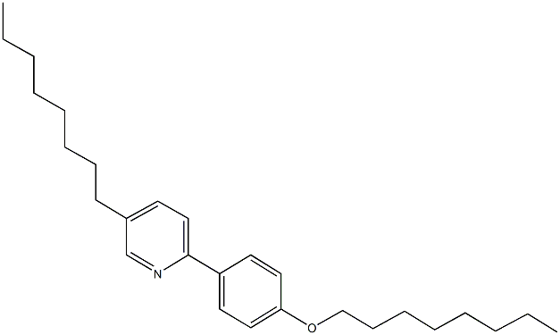 octyl 4-(5-octyl-2-pyridinyl)phenyl ether 结构式