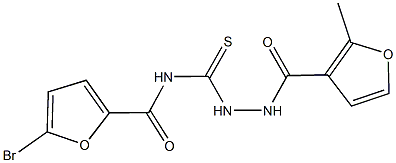  5-bromo-N-{[2-(2-methyl-3-furoyl)hydrazino]carbothioyl}-2-furamide