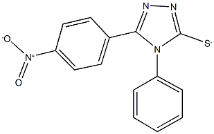 3-{4-nitrophenyl}-4-phenyl-5-sulfanyl-4H-1,2,4-triazole Structure