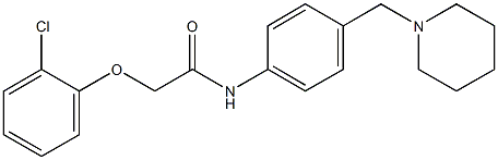  2-(2-chlorophenoxy)-N-[4-(1-piperidinylmethyl)phenyl]acetamide