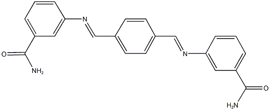 3-{[4-({[3-(aminocarbonyl)phenyl]imino}methyl)benzylidene]amino}benzamide