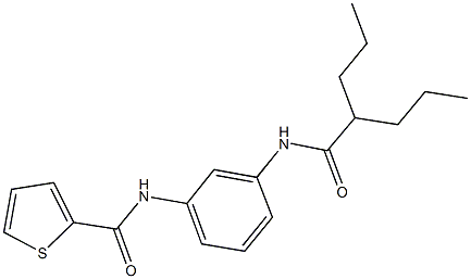 N-{3-[(2-propylpentanoyl)amino]phenyl}-2-thiophenecarboxamide