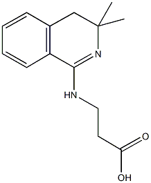 N-(3,3-dimethyl-3,4-dihydroisoquinolin-1-yl)-beta-alanine,,结构式
