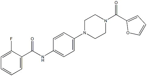 2-fluoro-N-{4-[4-(2-furoyl)-1-piperazinyl]phenyl}benzamide