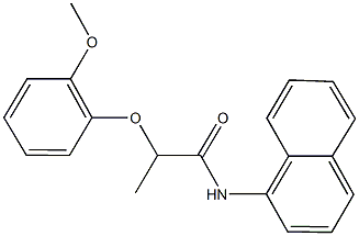 2-(2-methoxyphenoxy)-N-(1-naphthyl)propanamide Structure