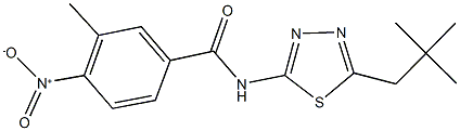  4-nitro-3-methyl-N-(5-neopentyl-1,3,4-thiadiazol-2-yl)benzamide