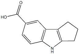 1,2,3,4-tetrahydrocyclopenta[b]indole-7-carboxylic acid Structure