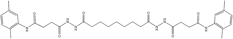 4-[2-(9-{2-[4-(2,5-dimethylanilino)-4-oxobutanoyl]hydrazino}-9-oxononanoyl)hydrazino]-N-(2,5-dimethylphenyl)-4-oxobutanamide|