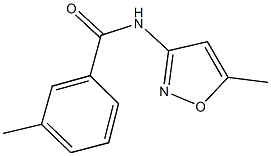 3-methyl-N-(5-methyl-3-isoxazolyl)benzamide,,结构式