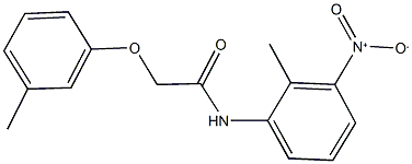 N-{3-nitro-2-methylphenyl}-2-(3-methylphenoxy)acetamide Structure