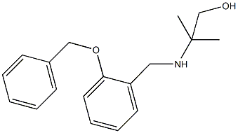 2-{[2-(benzyloxy)benzyl]amino}-2-methyl-1-propanol Struktur