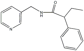 2-phenyl-N-(3-pyridinylmethyl)butanamide Structure