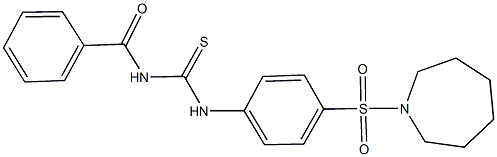 N-[4-(1-azepanylsulfonyl)phenyl]-N'-benzoylthiourea Structure