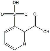 3-sulfo-2-pyridinecarboxylic acid Struktur