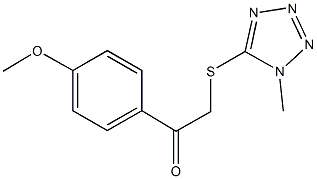 1-(4-methoxyphenyl)-2-[(1-methyl-1H-tetraazol-5-yl)sulfanyl]ethanone Structure