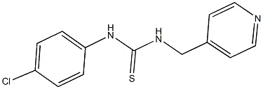 N-(4-chlorophenyl)-N'-(4-pyridinylmethyl)thiourea 化学構造式