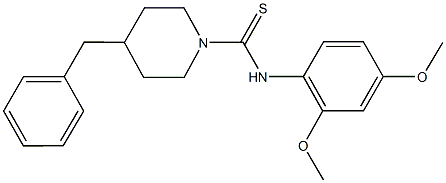  4-benzyl-N-(2,4-dimethoxyphenyl)-1-piperidinecarbothioamide