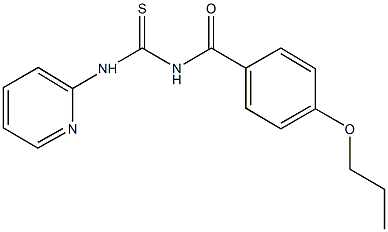 N-(4-propoxybenzoyl)-N'-(2-pyridinyl)thiourea,,结构式