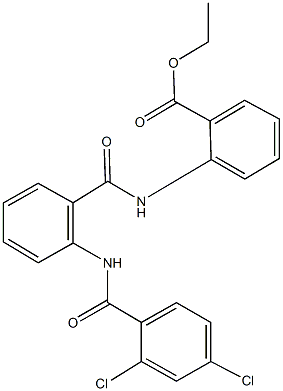 ethyl 2-({2-[(2,4-dichlorobenzoyl)amino]benzoyl}amino)benzoate