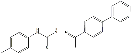 1-[1,1'-biphenyl]-4-ylethanone N-(4-methylphenyl)thiosemicarbazone