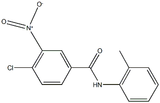 4-chloro-3-nitro-N-(2-methylphenyl)benzamide,,结构式