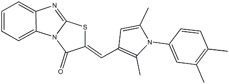  2-{[1-(3,4-dimethylphenyl)-2,5-dimethyl-1H-pyrrol-3-yl]methylene}[1,3]thiazolo[3,2-a]benzimidazol-3(2H)-one