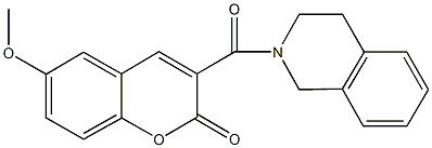  3-(3,4-dihydro-2(1H)-isoquinolinylcarbonyl)-6-methoxy-2H-chromen-2-one