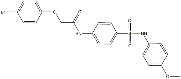2-(4-bromophenoxy)-N-{4-[(4-methoxyanilino)sulfonyl]phenyl}acetamide Structure