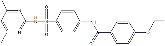 N-(4-{[(4,6-dimethyl-2-pyrimidinyl)amino]sulfonyl}phenyl)-4-ethoxybenzamide